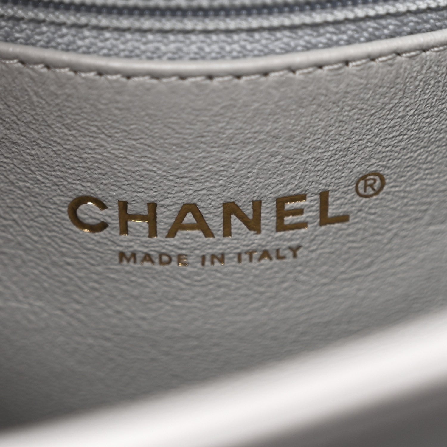 Chanel Lambskin Chevron Quilted Medium Trendy CC Dual Handle Flap Bag Grey 8 of 13