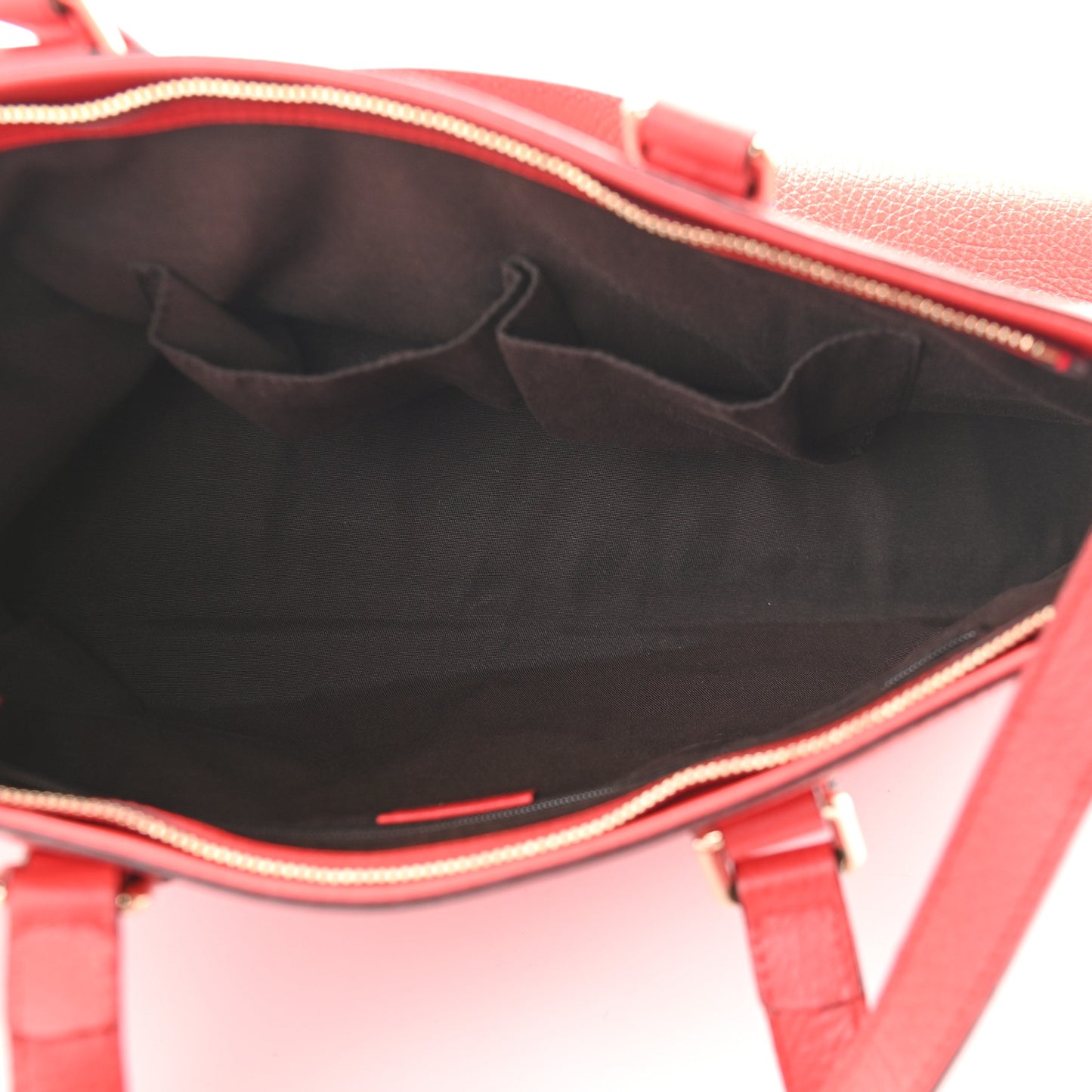 Calfskin Bamboo Tassel Top Handle Tote Red