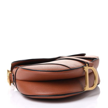 Christian Dior Grained Calfskin Saddle Bag Camello 4 of 10