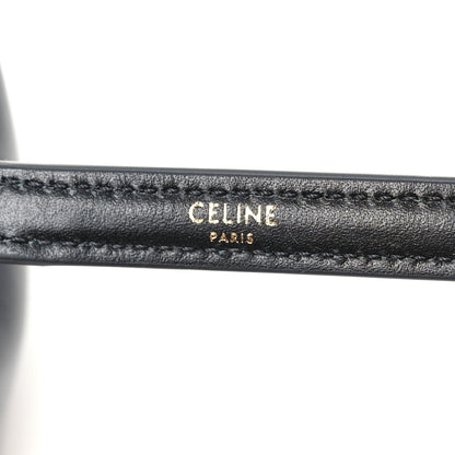 Celine Shiny Calfskin Small Flair Bag Black 6 of 9