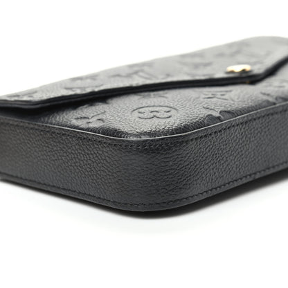 Louis Vuitton Empreinte Pochette Felicie Chain Wallet Black 8 of 10