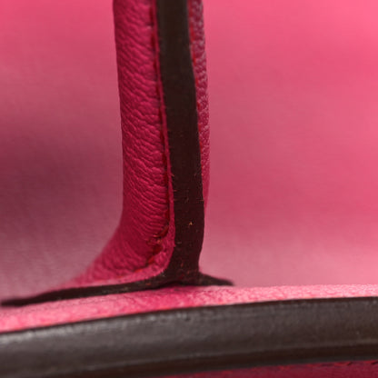 Hermes Chevre Mysore Birkin 30 Rose Shocking 13 of 16