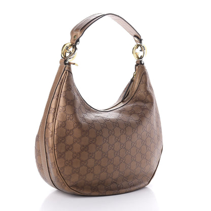 Gucci Guccissima Medium GG Twins Hobo Bronze 3 of 9