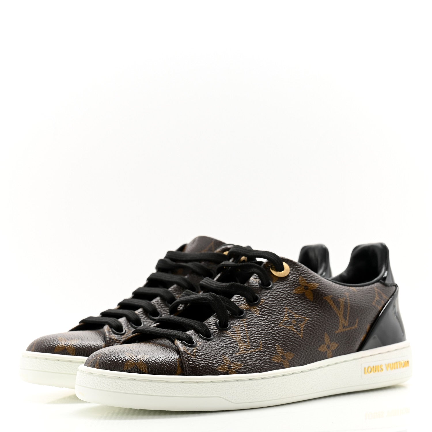 Louis Vuitton Patent Monogram Frontrow Sneakers 36 3 of 9