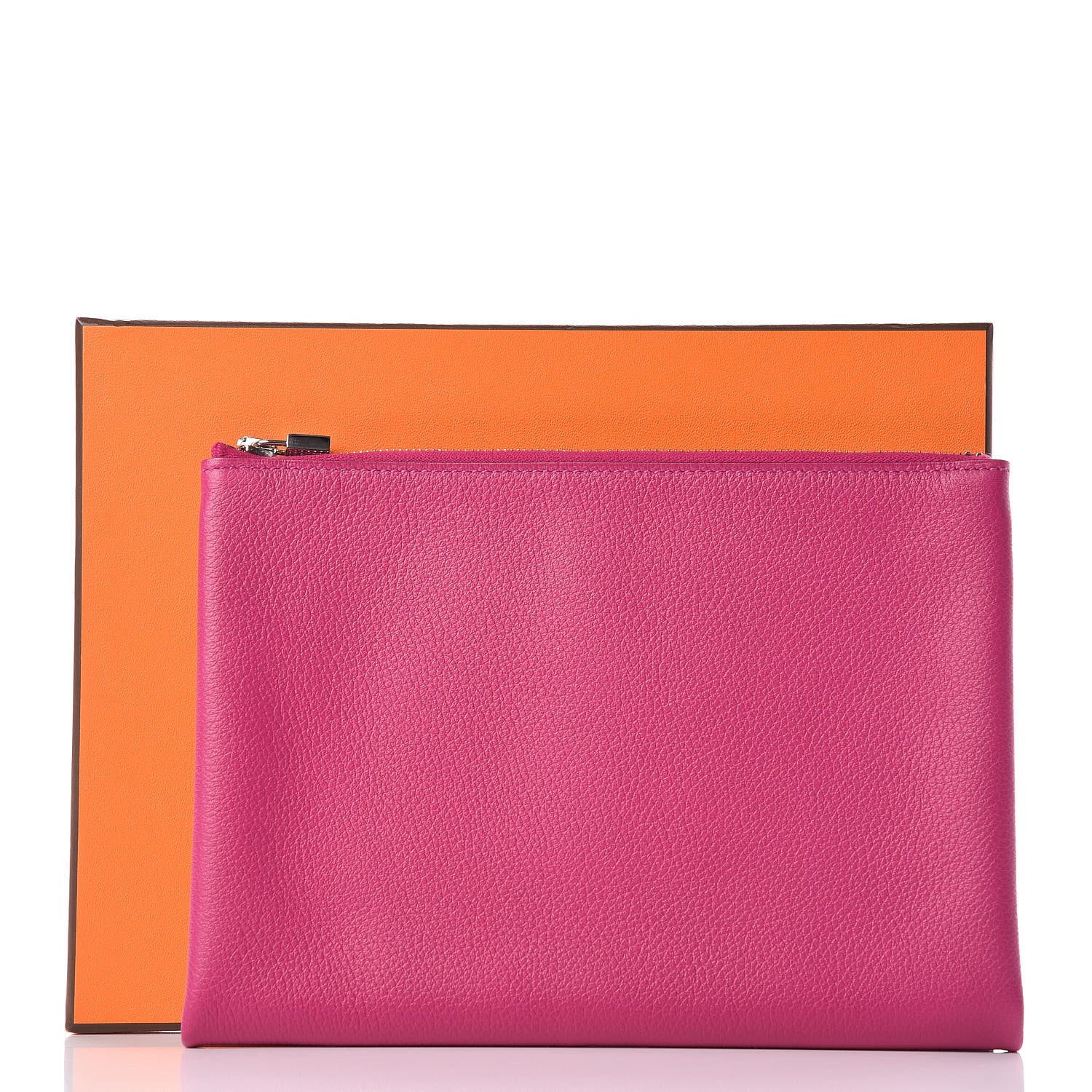Hermes Evercolor Atout Pouch Rose Pourpre Bleu Saphir 8 of 8