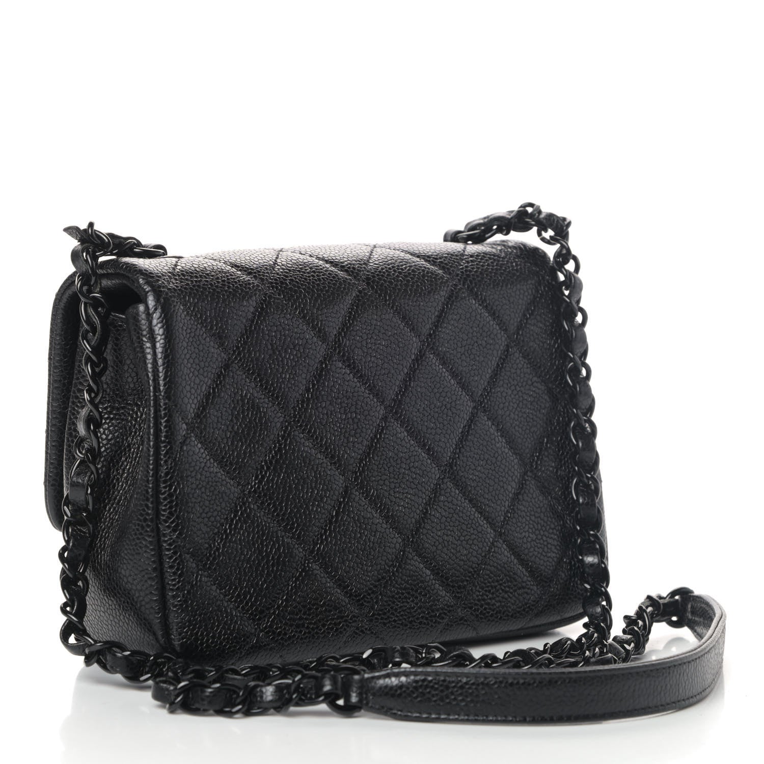 Chanel Caviar Quilted Incognito Mini Square Flap Black 2 of 4