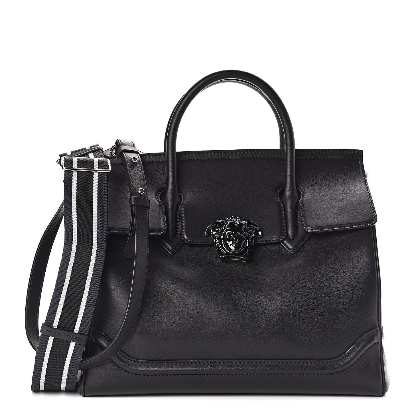 Calfskin Large Palazzo Empire Bag Black