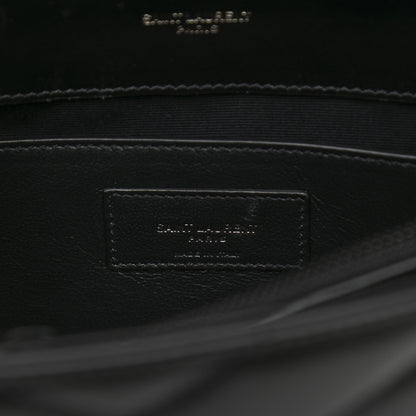 Saint Laurent Calfskin Y Quilted Monogram Small Loulou Chain Satchel Black 7 of 11
