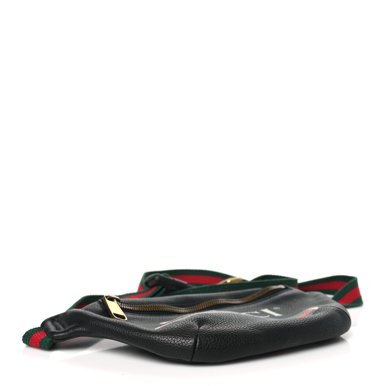 Gucci Grained Calfskin Small Logo Belt Bag Black 4 of 10