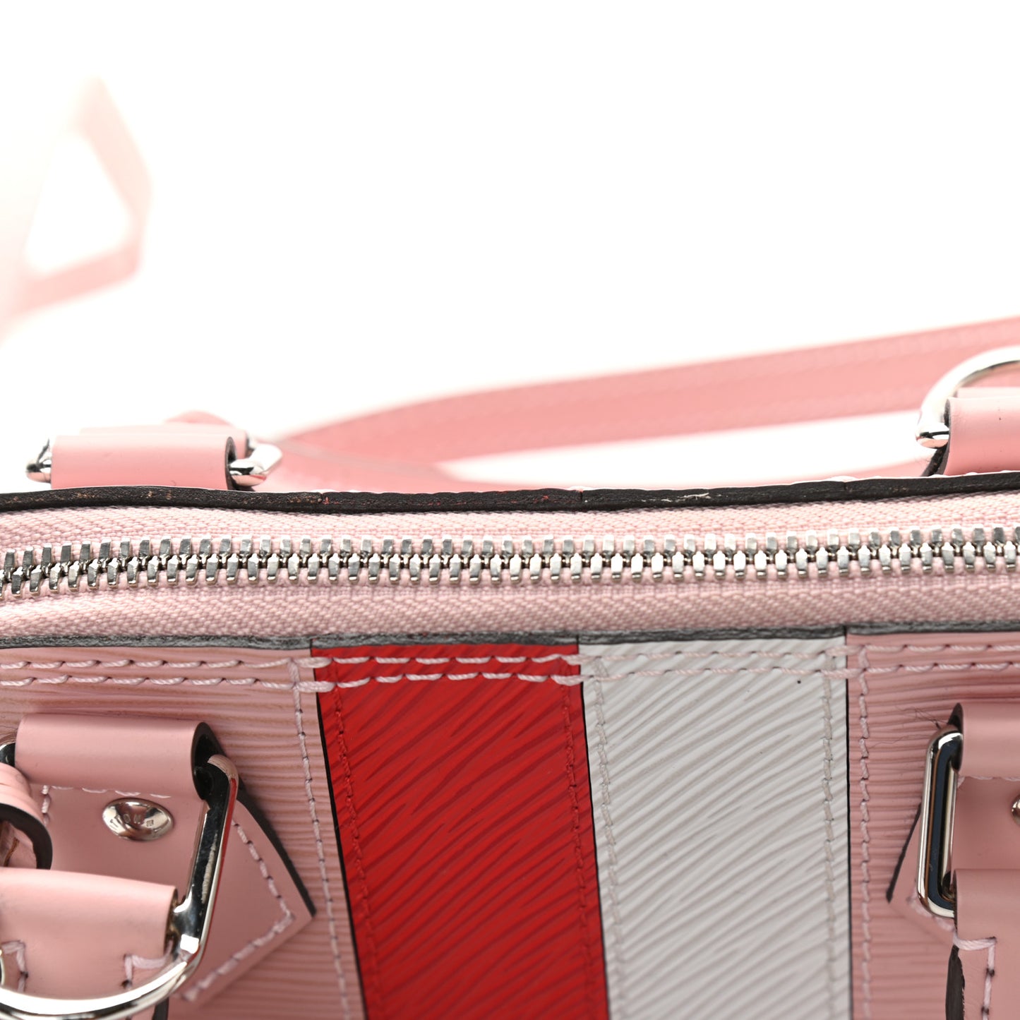 Epi Stripe Alma BB Rose Ballerine