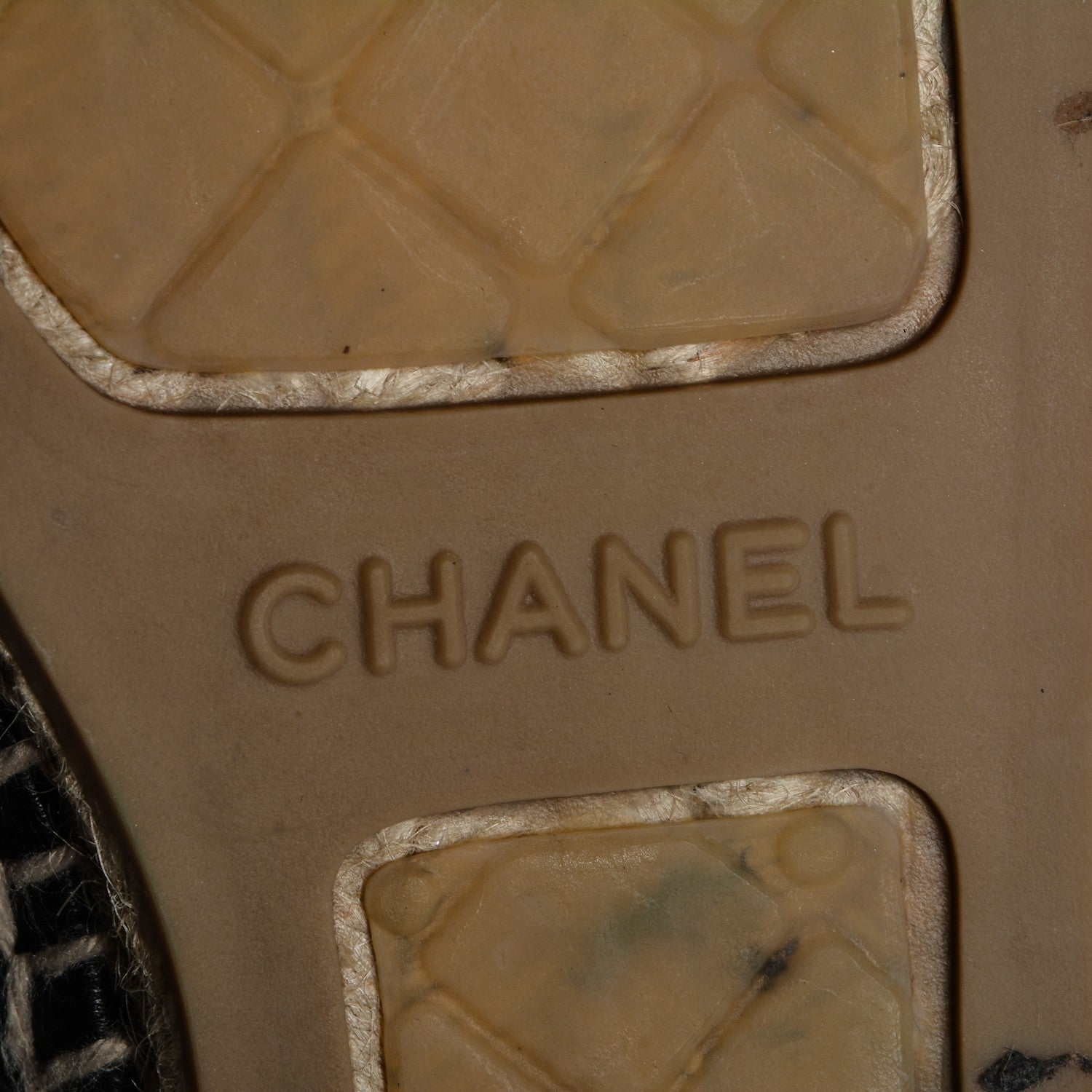 Chanel Lambskin CC Espadrilles 37 Black 7 of 9