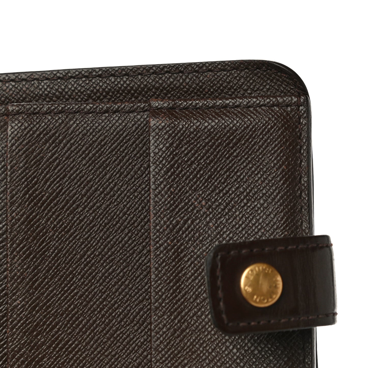 Damier Ebene Zippe Zipped Compact Wallet