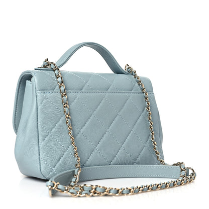 Chanel Caviar Quilted Small Business Affinity Flap Light Blue 4 of 9