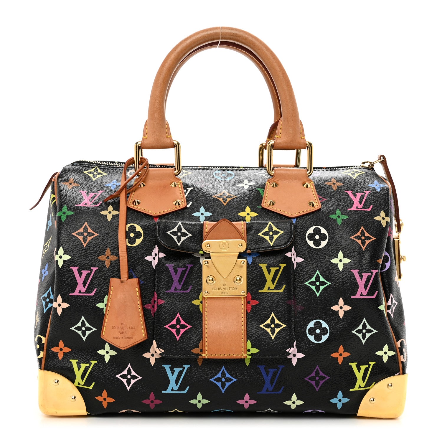 Louis Vuitton Monogram Multicolor Speedy 30 Black 1 of 10