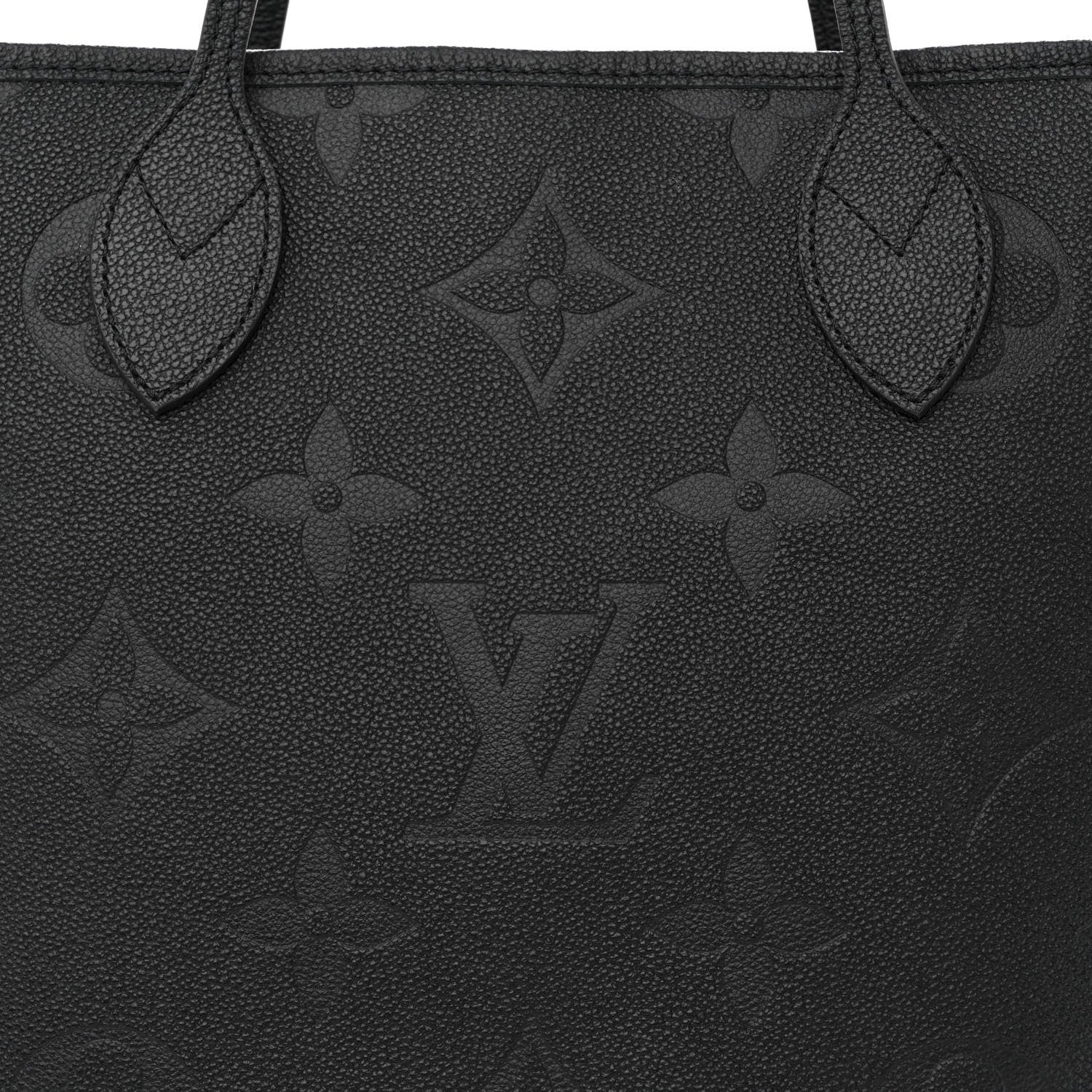 Louis Vuitton Empreinte Monogram Giant Neverfull MM Black 7 of 9