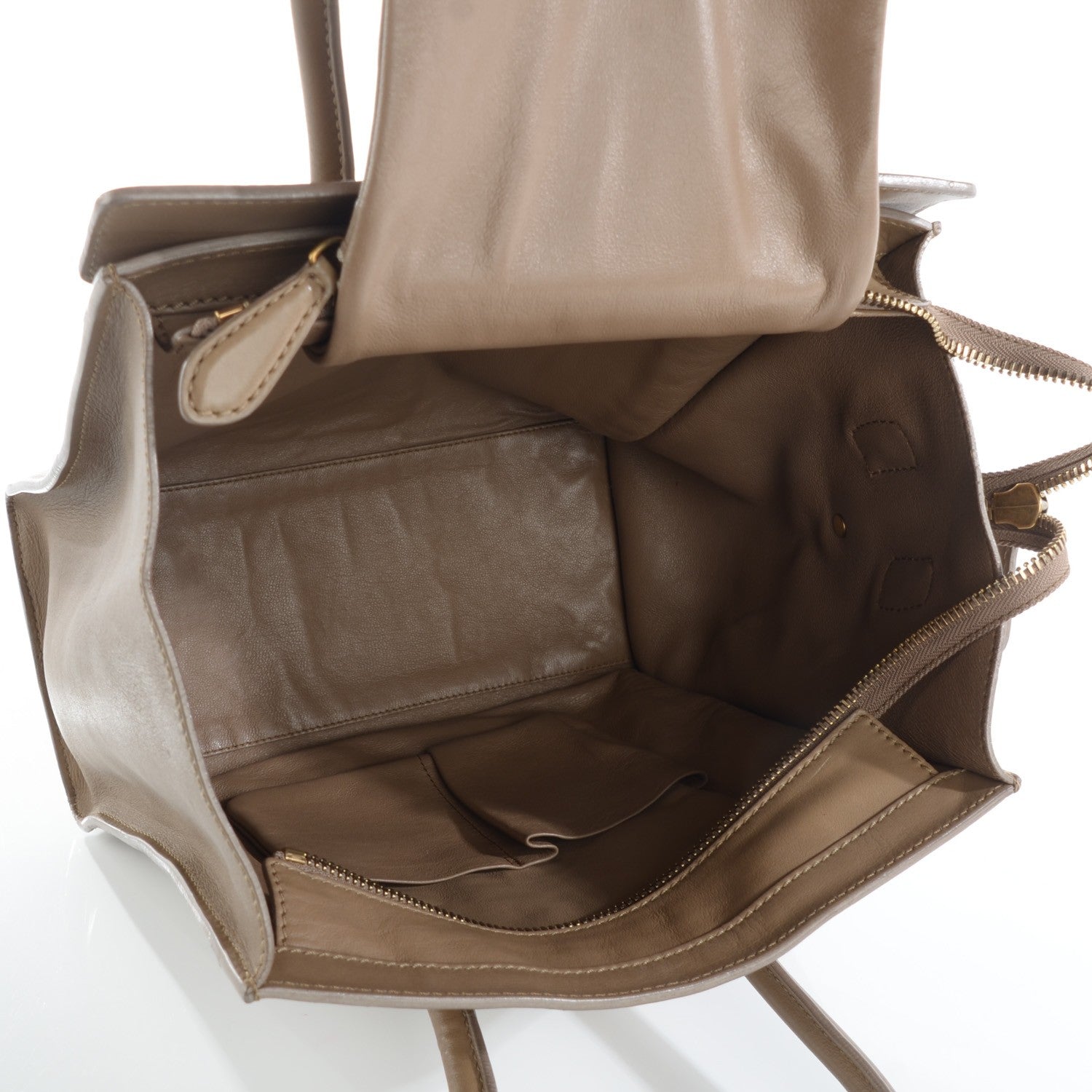 Celine Smooth Calfskin Micro Luggage Camel 5 of 10