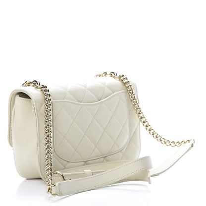 Chanel Caviar Quilted Small Studded Flap Off White 3 of 10