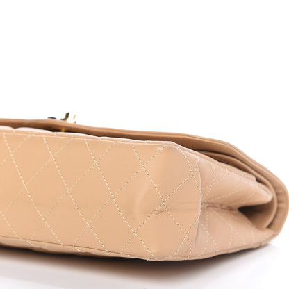 Chanel Lambskin Quilted Medium Double Flap Beige 8 of 12