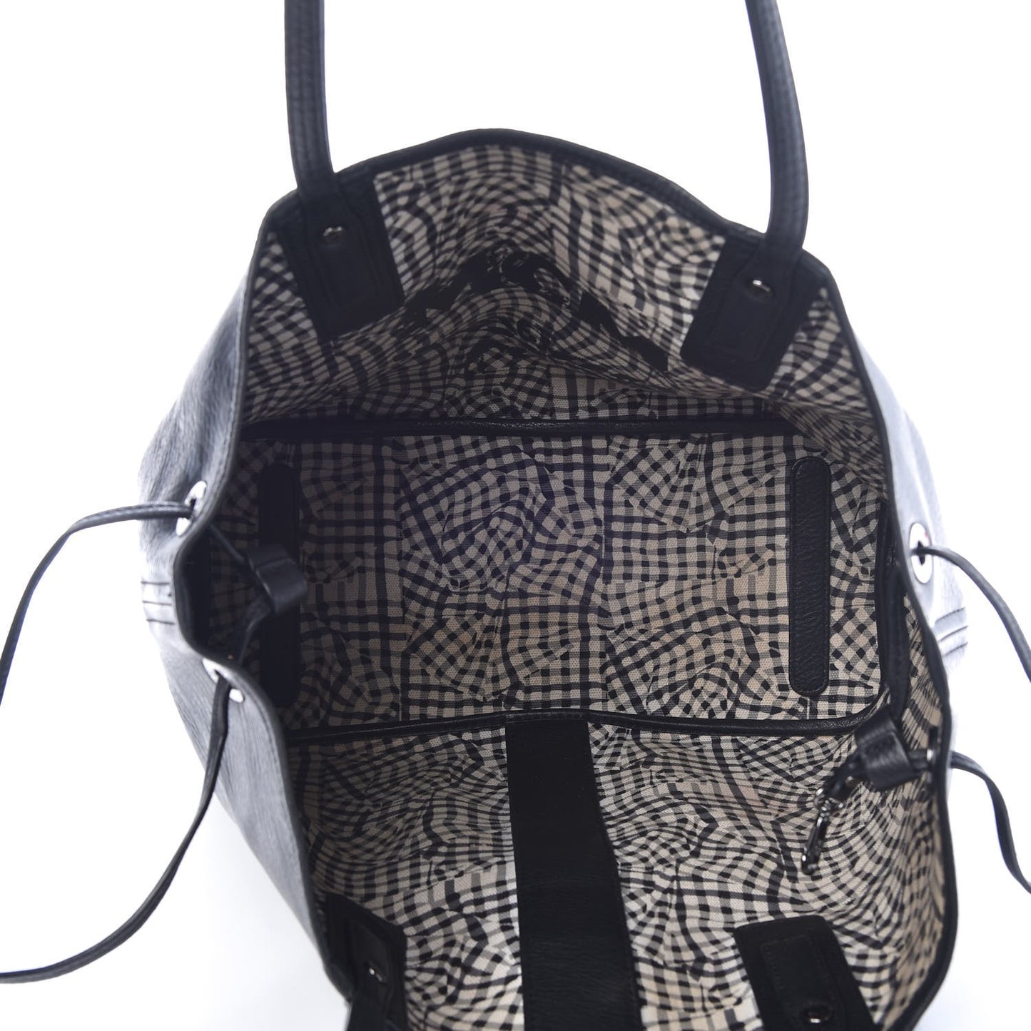 Visetos Medium Liz Reversible Shopper Tote Black