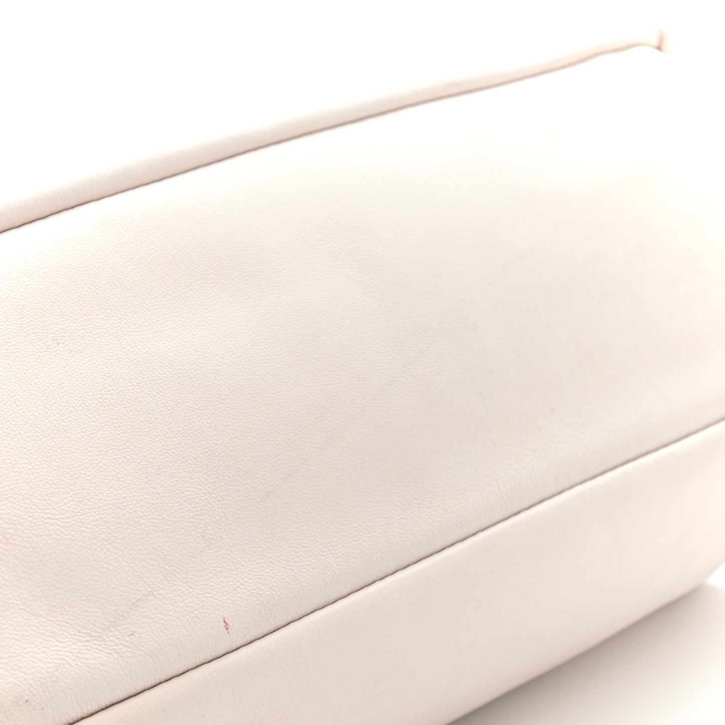 Lambskin Cloud Clutch White
