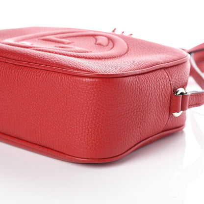 Gucci Pebbled Calfskin Small Soho Disco Bag Tabasco Red 6 of 10