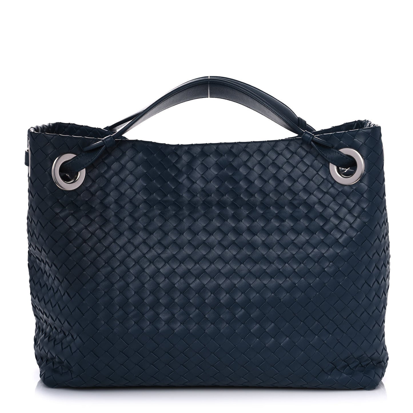 Nappa Intrecciato Bella Tote Navy