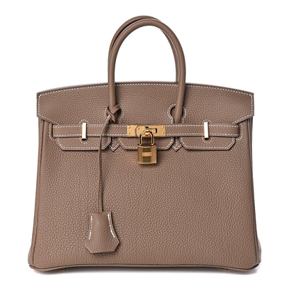 Hermes Togo Birkin 25 Etoupe 1 of 33