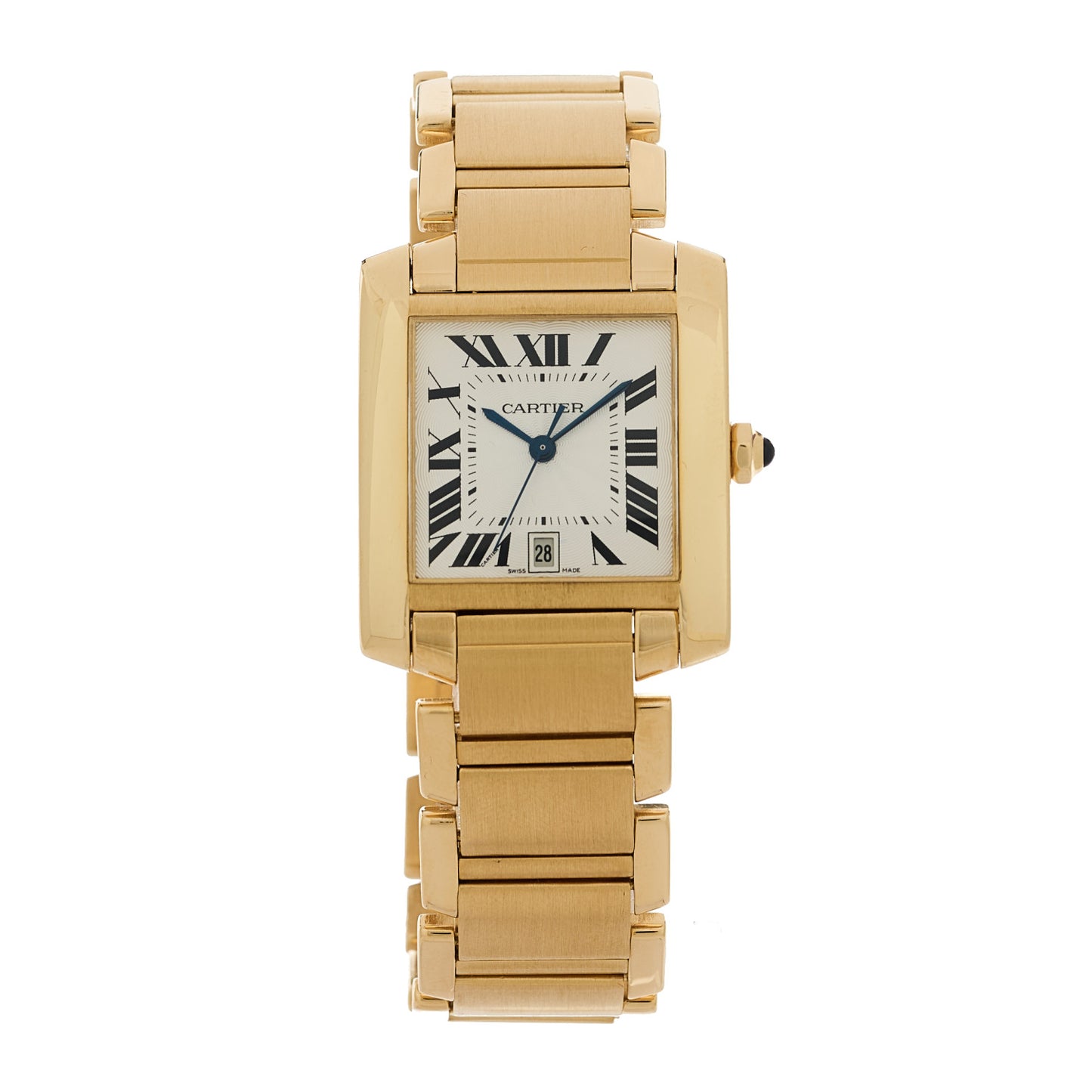18K Yellow Gold 28mm Tank Francaise Automatic Watch