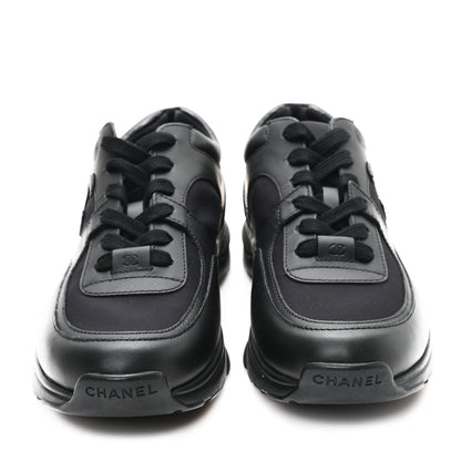 Chanel Calfskin Lambskin CC Uniform Sneakers 41 Black 41 Black 3 of 10
