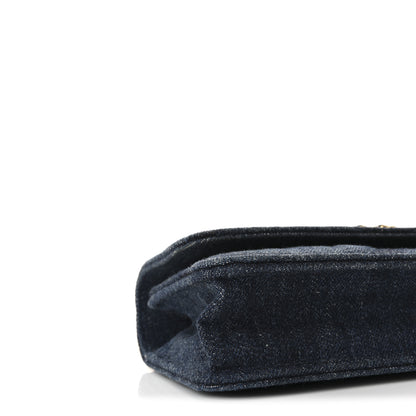 Chanel Denim Quilted Chanel 19 Flap Phone Holder With Chain Blue 9 of 11