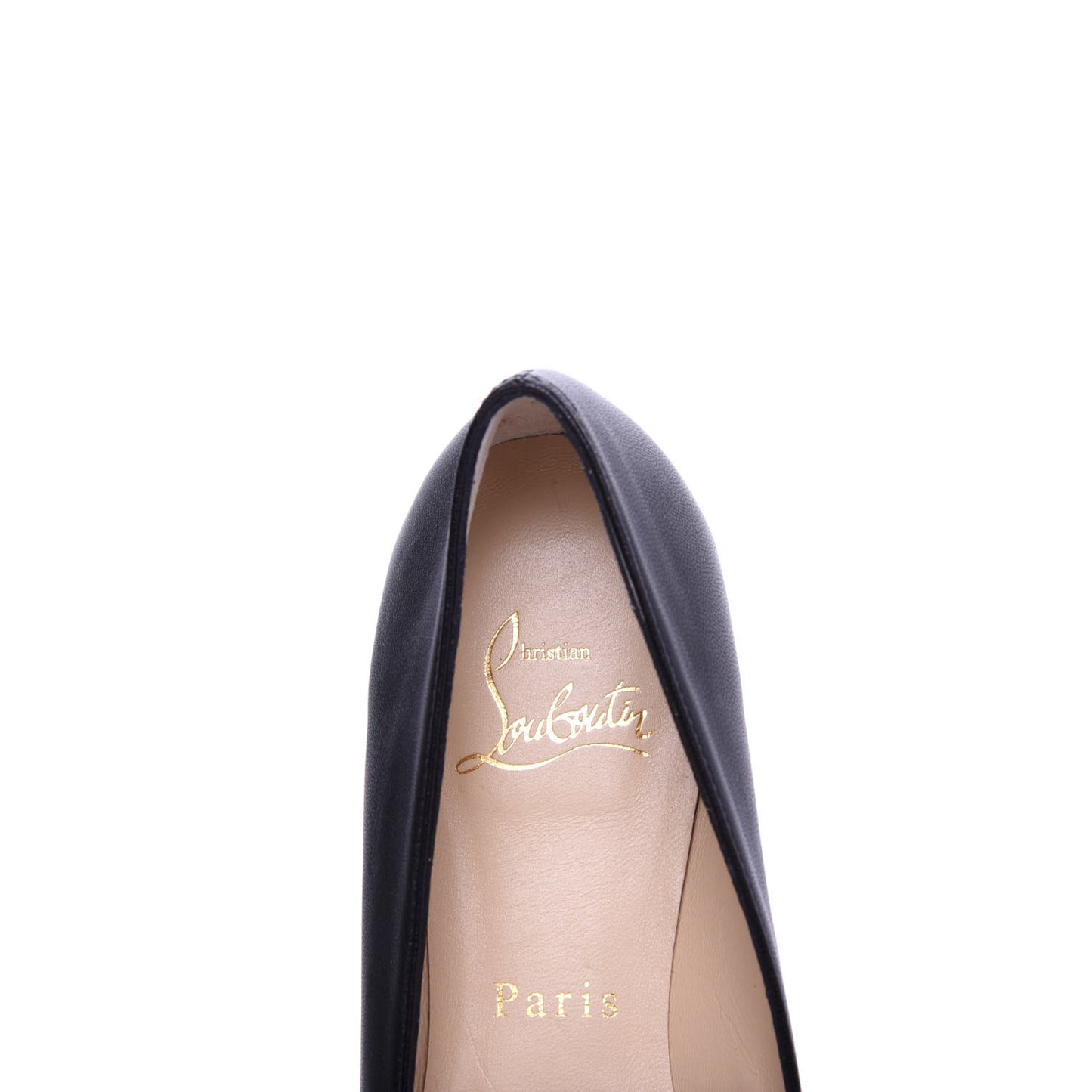 Shiny Nappa Ballalla Flats 37.5 Black