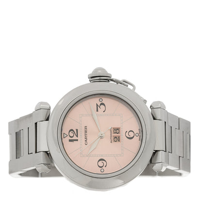 Cartier Stainless Steel 35mm Pasha C Big Date Automatic Watch Pink 2 of 4