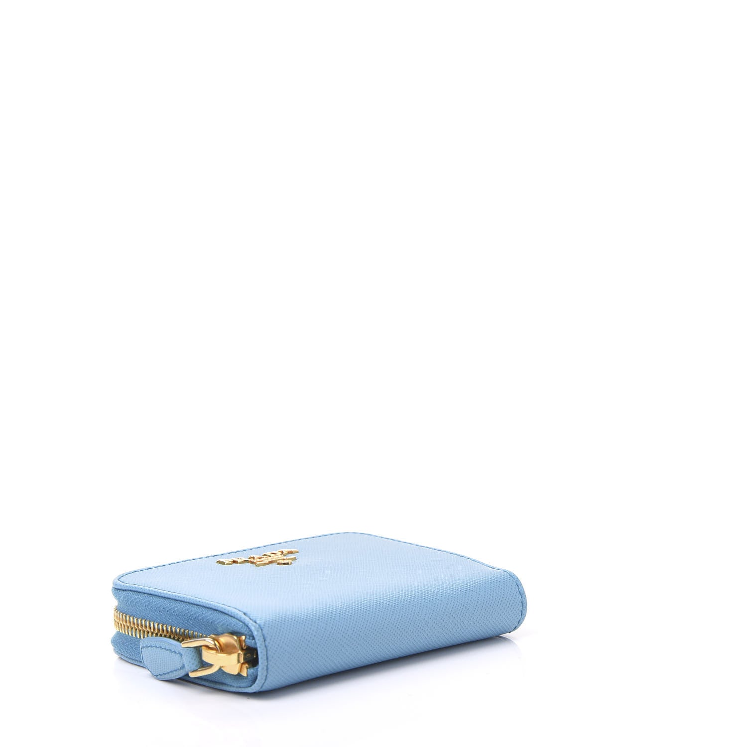 Prada Saffiano Metal Zip Coin Purse Voyage 3 of 9