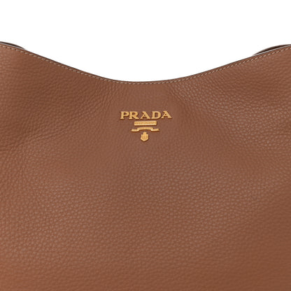 Prada Vitello Daino Side Pocket Hobo Cuoio 7 of 10