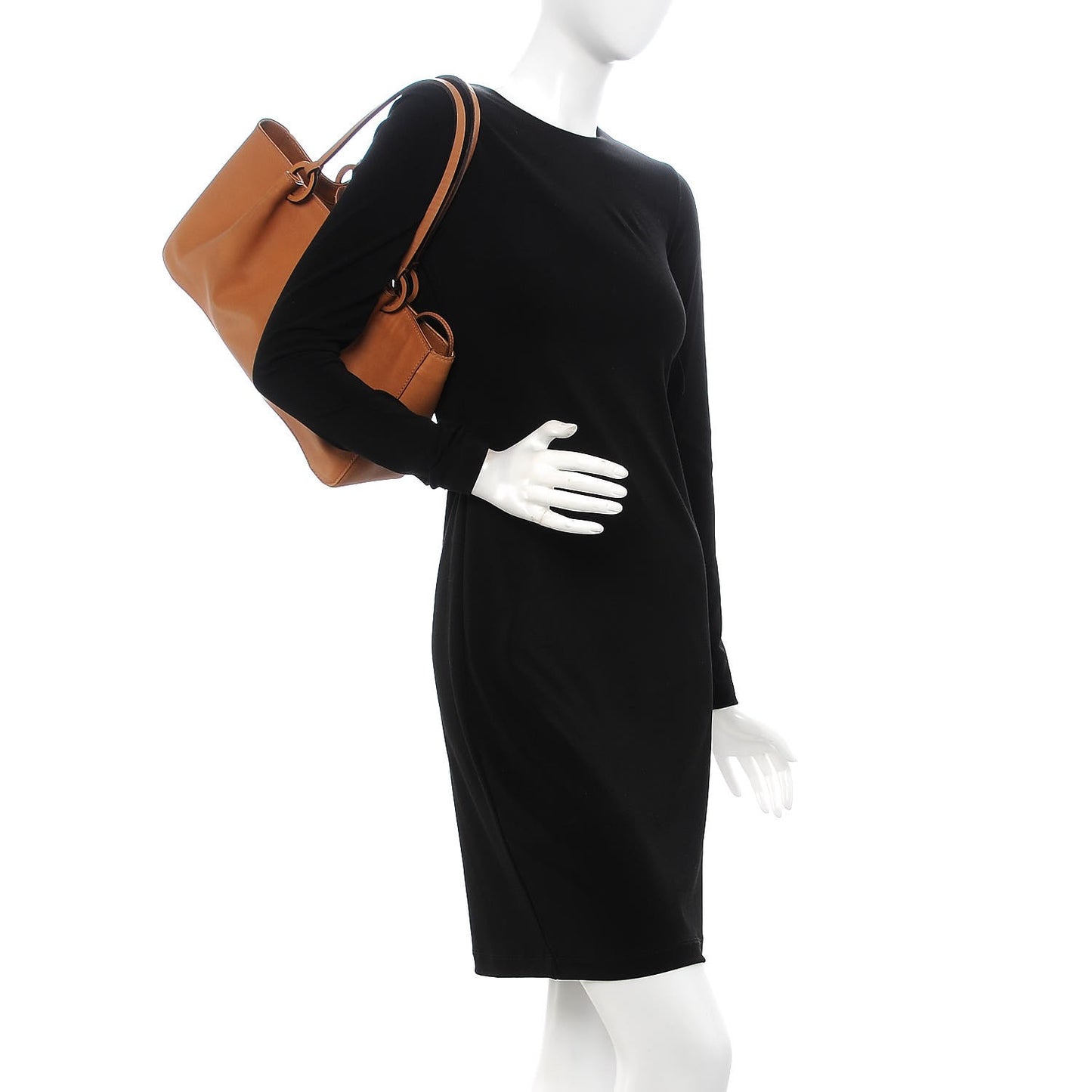 Calfskin Shopper Tote Tan