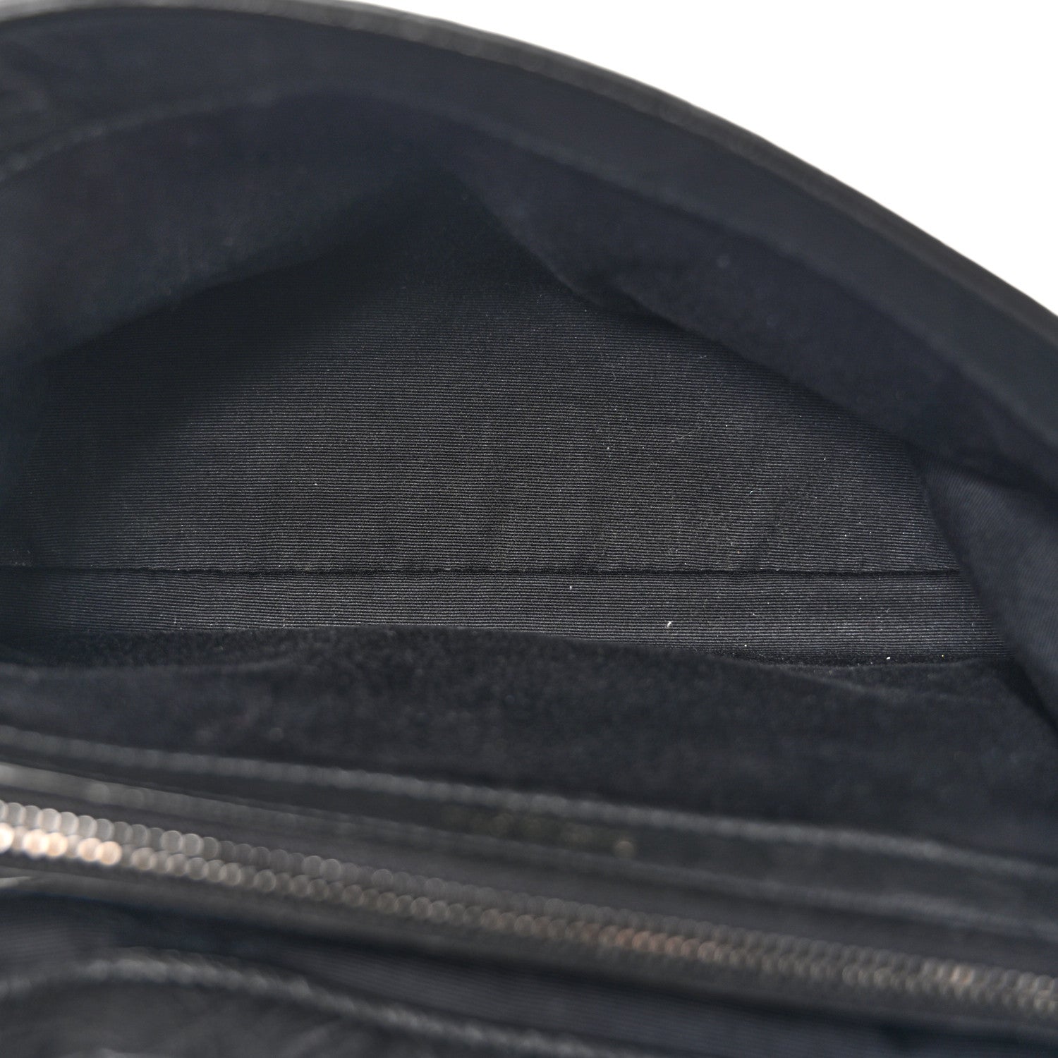 Saint Laurent Calfskin Crocodile Embossed Medium West Hollywood Monogram Fold-Over Black 5 of 13