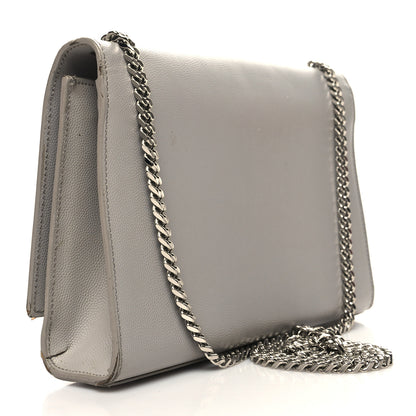 Saint Laurent Grain De Poudre Medium Classic Monogram Kate Satchel Souris 3 of 14