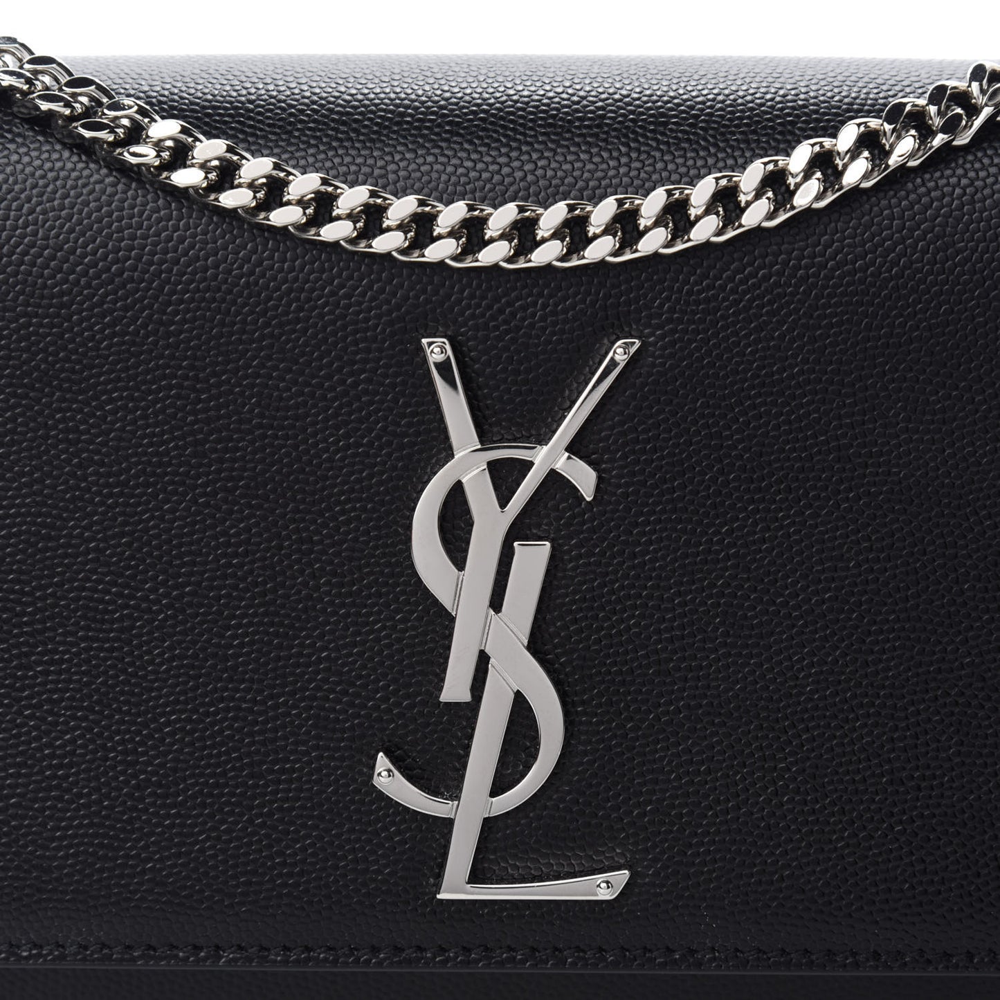 Grain De Poudre Small Monogram Kate Satchel Black