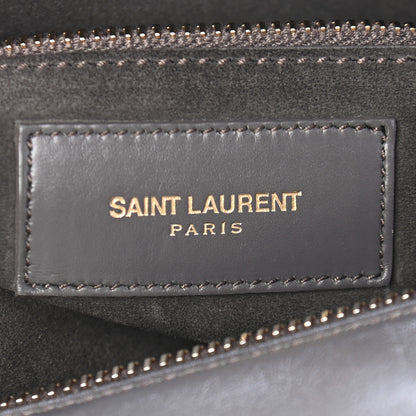 Saint Laurent Calfskin Classic Duffle 6 Earth 5 of 9
