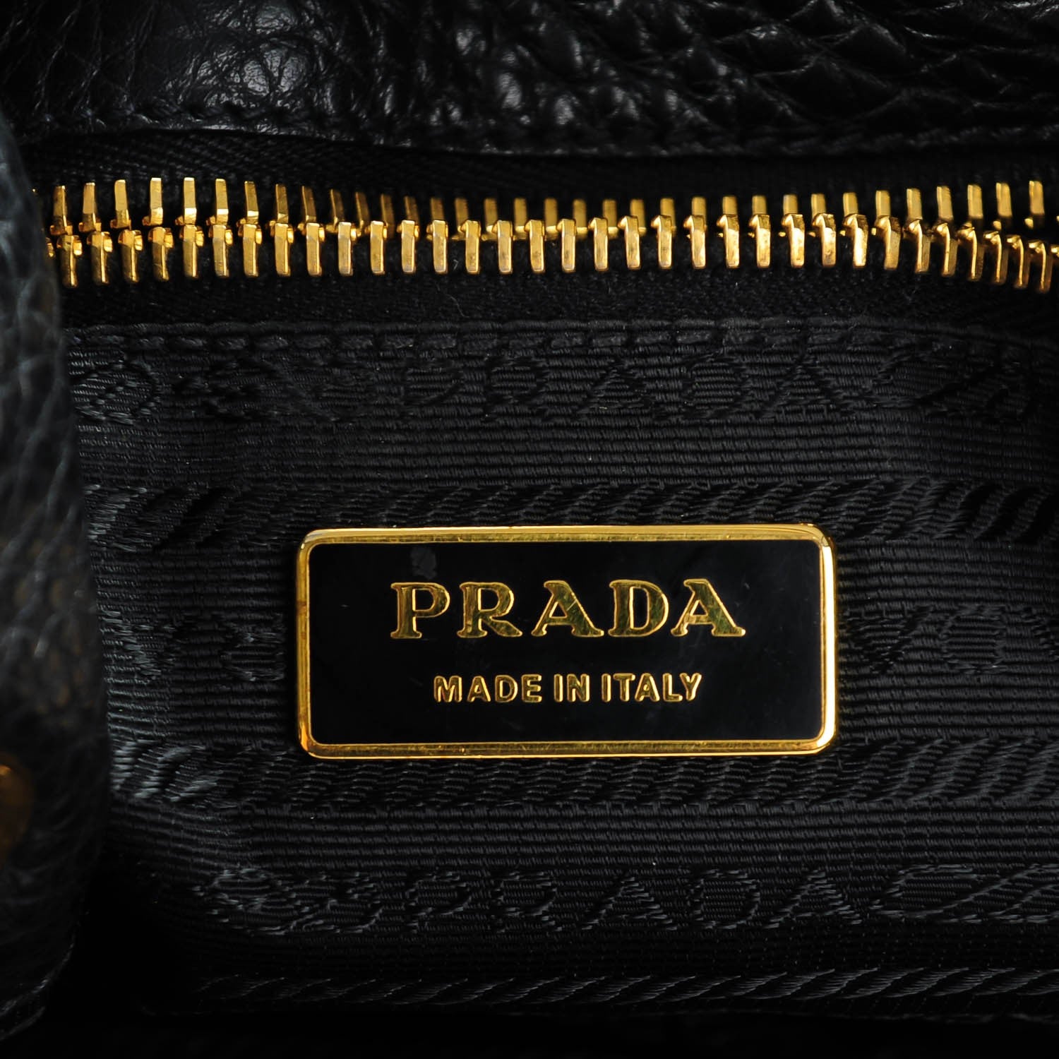 Prada Vitello Daino Drawstring Bucket Nero Black 6 of 7