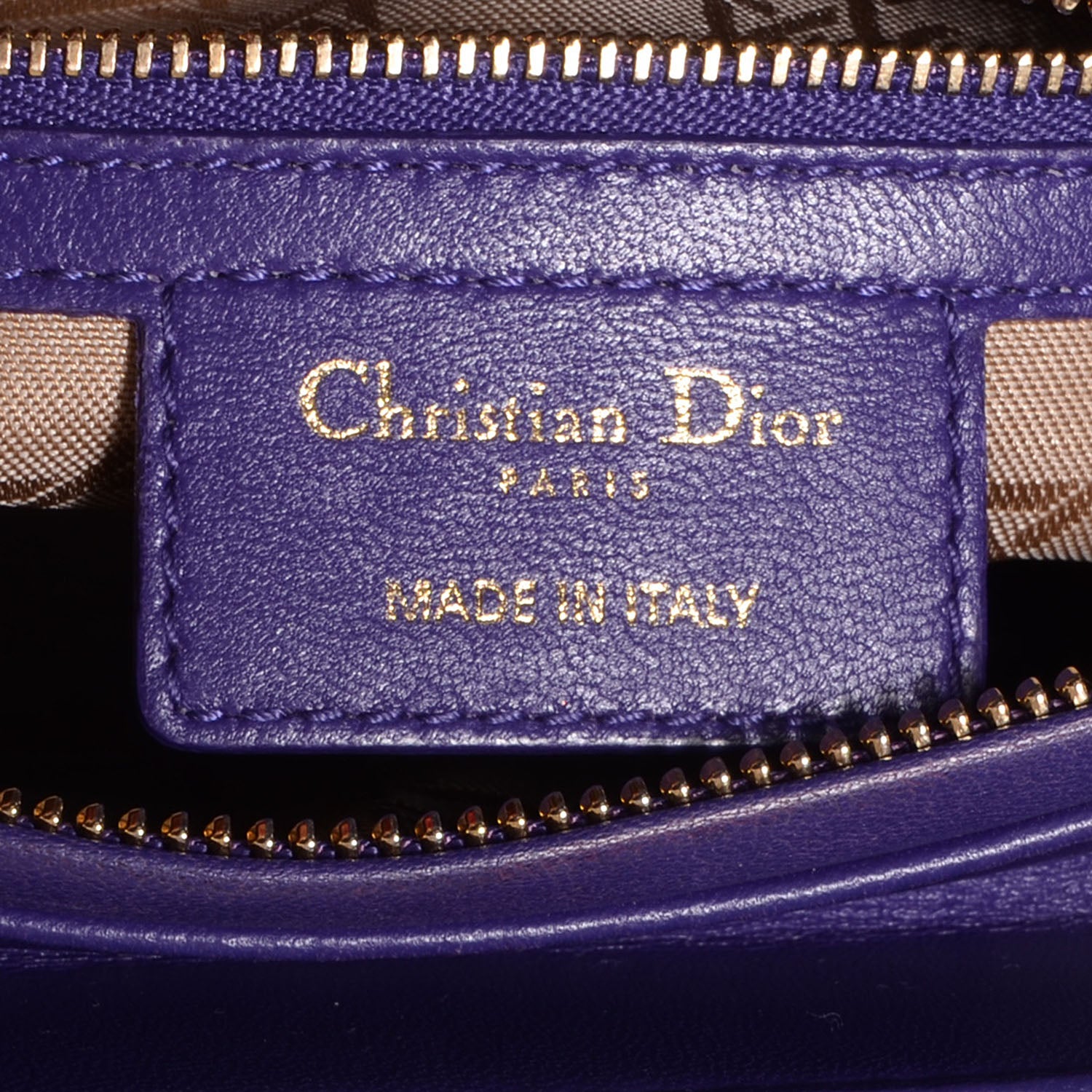 Christian Dior Lambskin Cannage Medium Lady Dior Purple 5 of 8