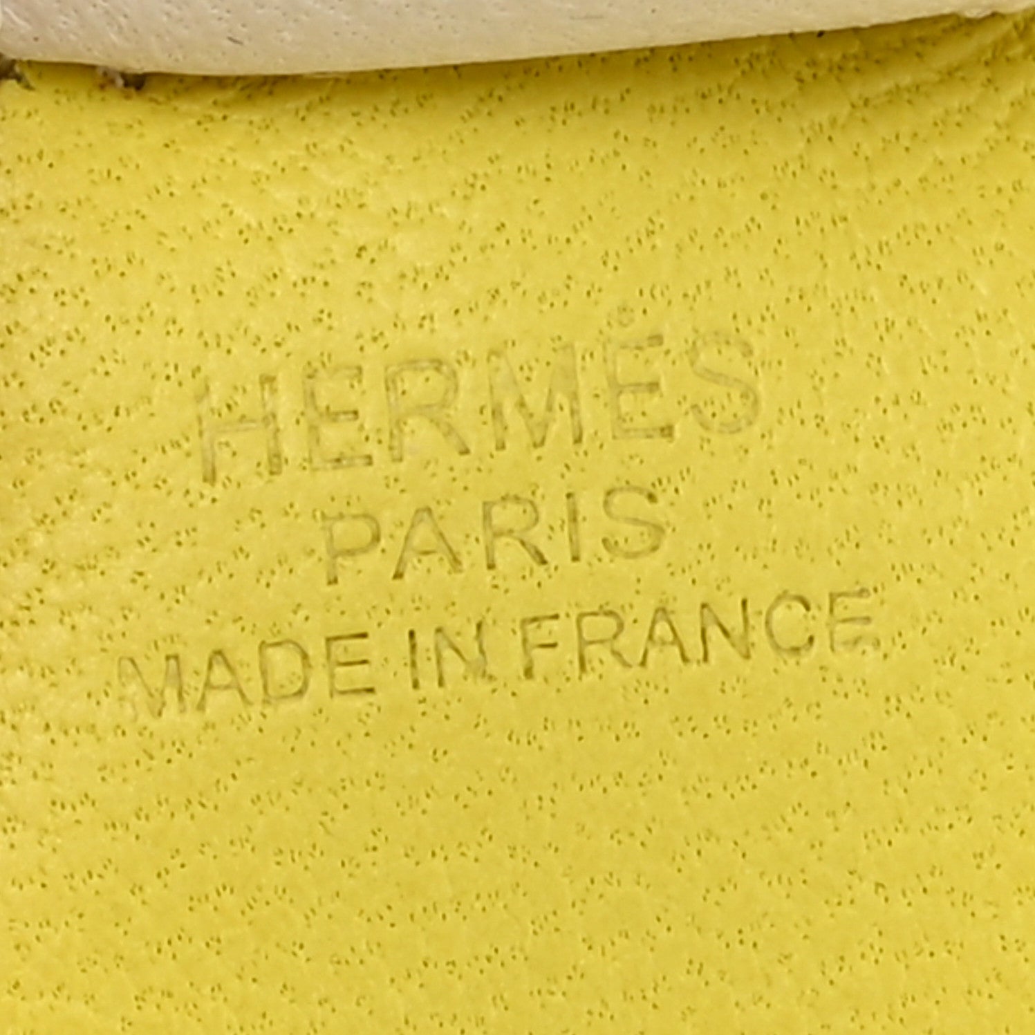 Hermes Milo Lambskin Grigri Rodeo Horse Bag Charm PM Lime Sesame Craie 4 of 4