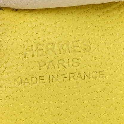 Hermes Milo Lambskin Grigri Rodeo Horse Bag Charm PM Lime Sesame Craie 4 of 4