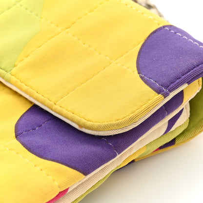Chanel Jersey Square Stitched Keyboard Flap Clutch Multicolor 18 of 21