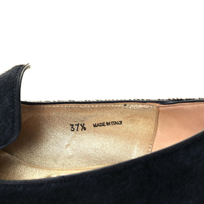 Jimmy Choo Pony Hair Weekend Slipper 37.5 Back 9 of 11