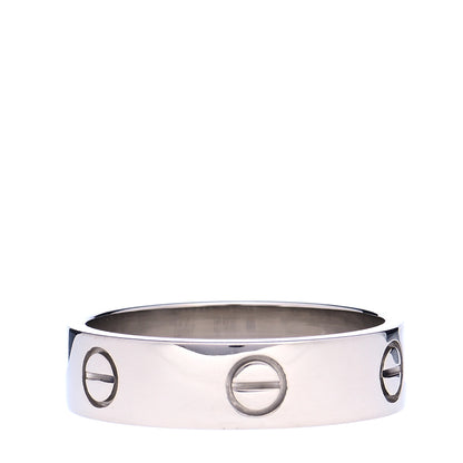 Cartier 18K White Gold 5.5mm LOVE Ring 62 10 3 of 5