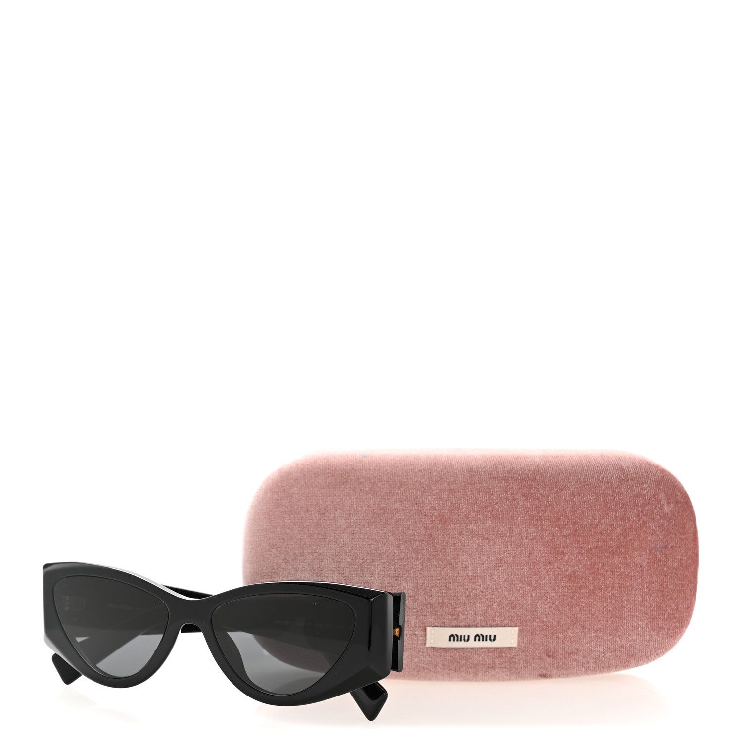 Miu Miu Acetate Cat Eye Sunglasses SMU 06Y Black Ardesia 9 of 9