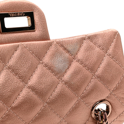 Chanel Metallic Grained Calfskin Quilted 2.55 Reissue Mini Flap Copper Pink 11 of 11