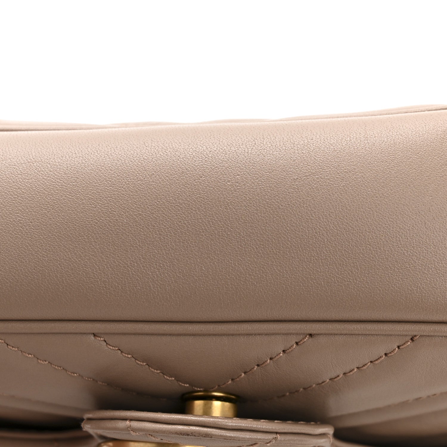 Gucci Calfskin Matelasse Super Mini GG Marmont Shoulder Bag Porcelain Rose 14 of 14