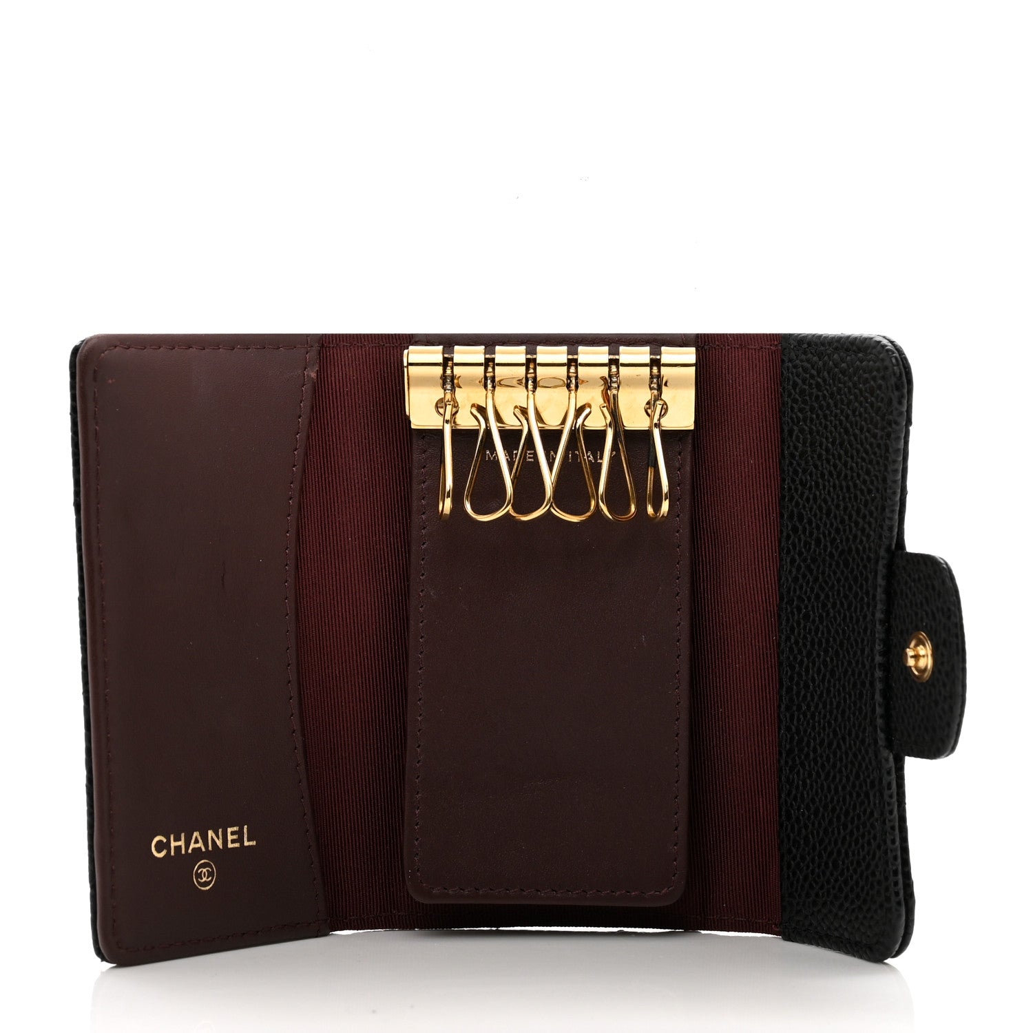 Chanel Caviar Quilted 6 Key Holder Black 5 of 8